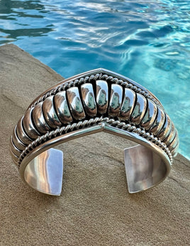 Tom Charley Raised Center Coil Sleeve Cuff