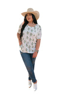 
              Cactus Crew Neck Top
            