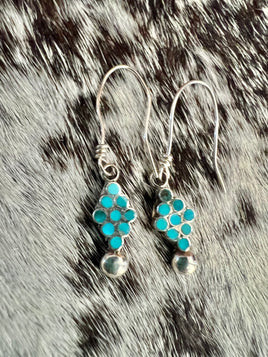Devon Quam Zuni Sleeping Beauty S Hook Earrings