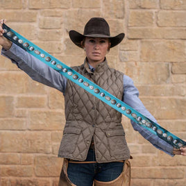 Fringe Twilly- Kingman Turquoise