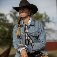 
              Fringe Twilly-Big Concho Black
            