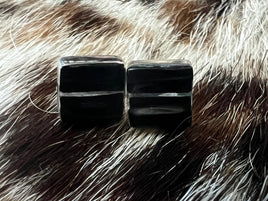Juanita Tucson Black Onyx Inlay Stud Earrings
