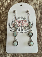 
              Dry Creek 3 Stone Drop Earrings
            