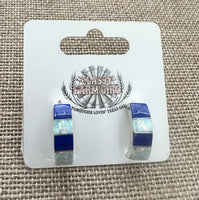 
              Gilbert Kanesta Half Hoop Opal Earrings
            