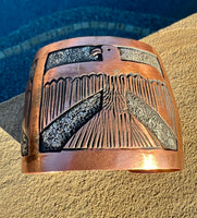 
              Elaine Becenti Copper Thunderbird Cuff
            