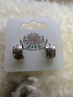 
              Delbert Shirley Stamped Hoop Earrings
            