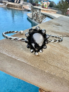 White Buffalo Stacker Cuff