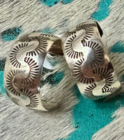 
              Nova Shirley Stamped Hoop Earrings
            