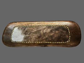 Wooden Cowhide Tray