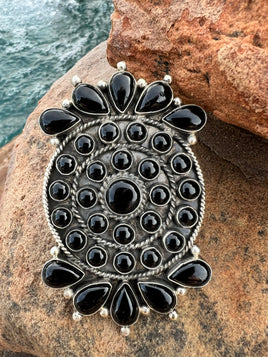 Devin Brown Black Onyx Cluster Ring