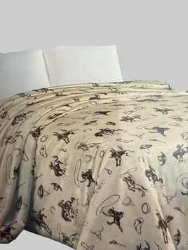 Mia Cowboys Throw Blanket