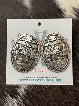 June Delgarito Horse Storyteller Earrings