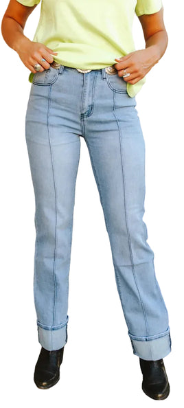 2FLYCO> Line Drives Light Wash Jean