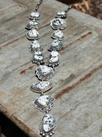 
              Darrin Livingston White Buffalo Lariat & Earrings
            