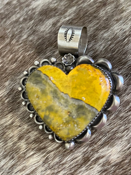 Mary Tso Bumblebee Heart Pendant
