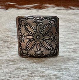 Vincent Platero Square Adjustable Ring