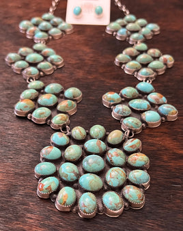 Jennifer Begay Kingman Cluster Lariat & Earrings