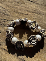 
              A Rare Bird Pearl & Roses Stretchy Bracelet
            