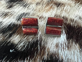 Juanita Tucson Opal Inlay Stud Earrings
