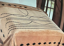 Mia Boot Stitch Throw Blanket