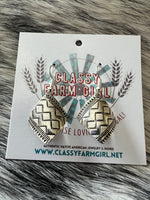 
              Delbert Shirley Stamped Diamond Earrings
            