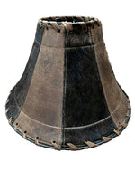 
              Cowhide & Leather Lampshade-Medium
            