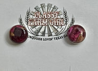 
              Dahlia Rose Round Stud Earrings
            
