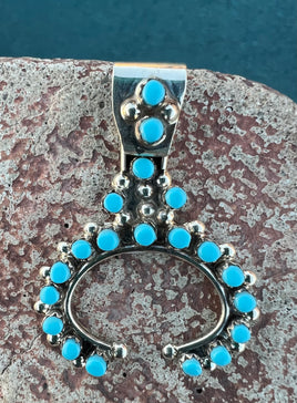 Joanne Cheama Zuni Sleeping Beauty Naja Pendant