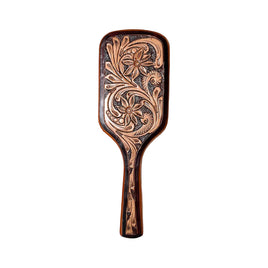 Tooled Leather Hairbrush