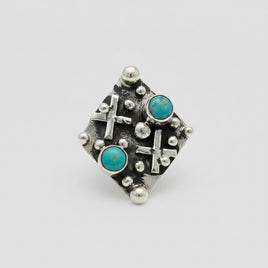 Letricia Largo Kingman Cross Dot Ring
