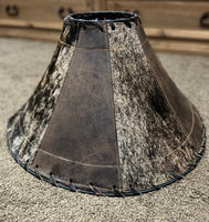 
              Cowhide & Leather Lampshade-Large
            