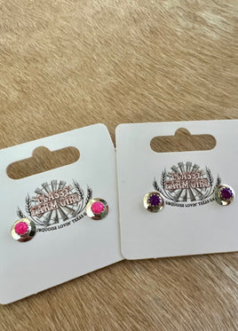 Opal Stud Earrings