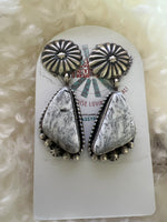
              Blaine Yellowstone White Buffalo Drop Earrings
            