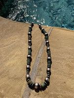 
              Chimney Butte Pearl, Saucer & Turquoise Nugget Necklace
            