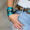 
              Fringe Twilly- Kingman Turquoise
            