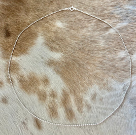 Sterling Silver Dog Tag Chain
