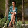 
              Fringe Scarves-Kimono/Robe-Kingman Turquoise
            