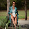 
              Fringe Scarves-Kimono/Robe-Kingman Turquoise
            
