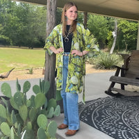 
              Fringe Scarves-Kimono/Robe-Prickly Pear
            
