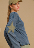 
              Umgee Mineral Washed Terry Star Top/Pants
            