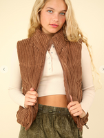 
              Corduroy Puffer Vest
            