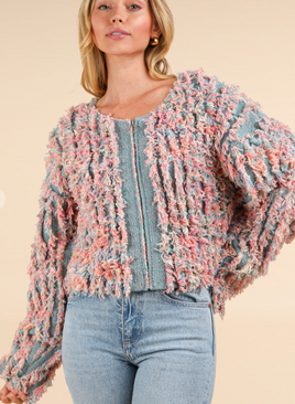 Shaggy Yarn Knit Sweater