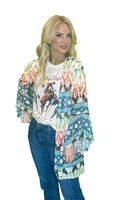 
              Fashion Express Aztec Kimono
            