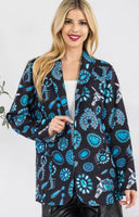 
              Turquoise Cluster Blazer
            