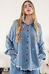 
              Button Down Top w/ Embroidery Shirt
            