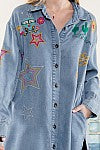 
              Button Down Top w/ Embroidery Shirt
            