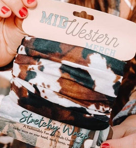 Brown Cowhide Stretchy Wrap