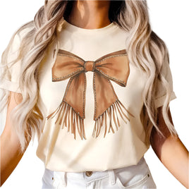 Western Fringe Bow Country Music Tee