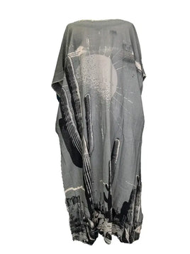 I Love Linen Sunrise Cactus Gray Hi-Lo Tunic