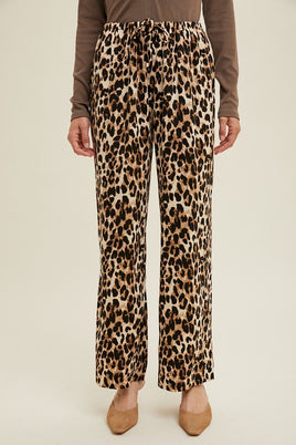 Wishlist Leopard Print Drawstring Pants